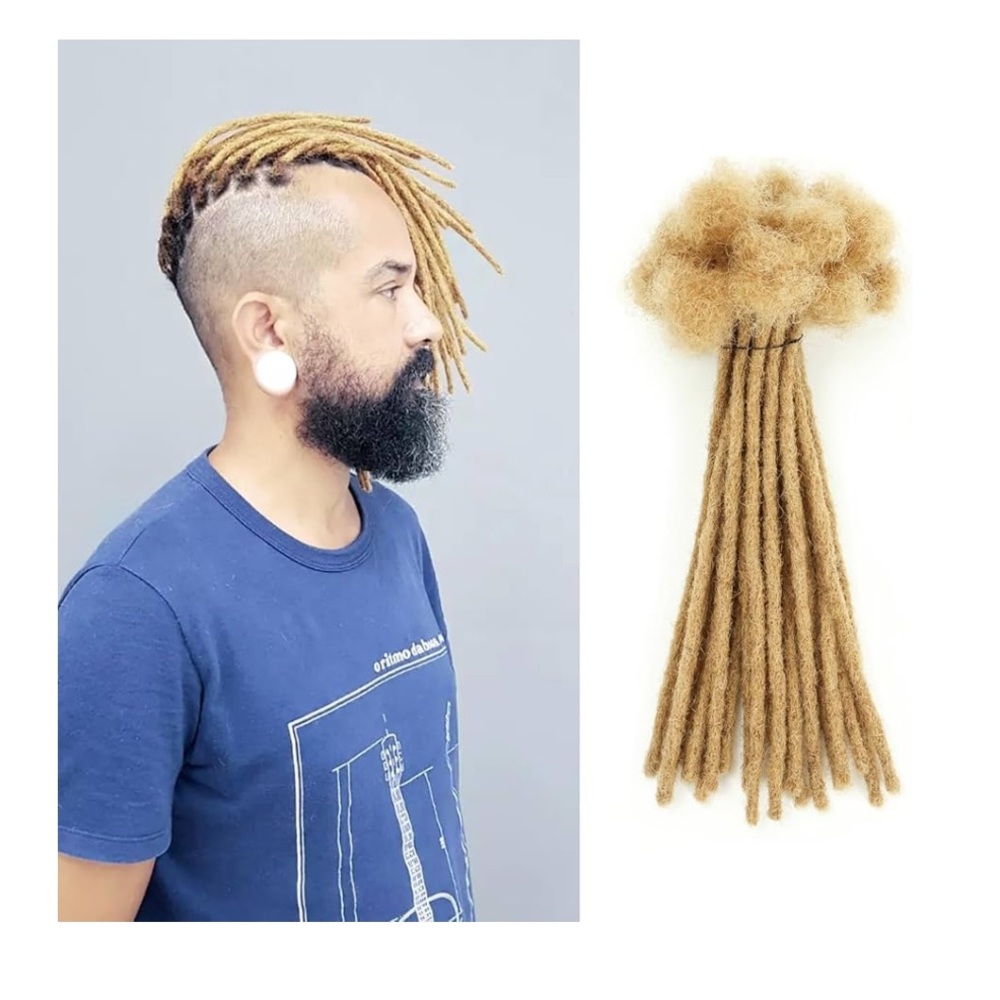 10 Human Hair Microlocks Sisterlocks Dreadlocks Extensions 8inch Honey Blonde #2